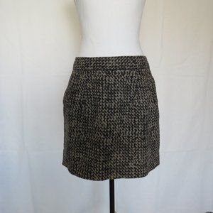 GAP Women’s Black Gray Cotton Lining Mini Skirt Size 4